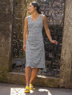 Round Trip Midi Dress - Turkish Delight