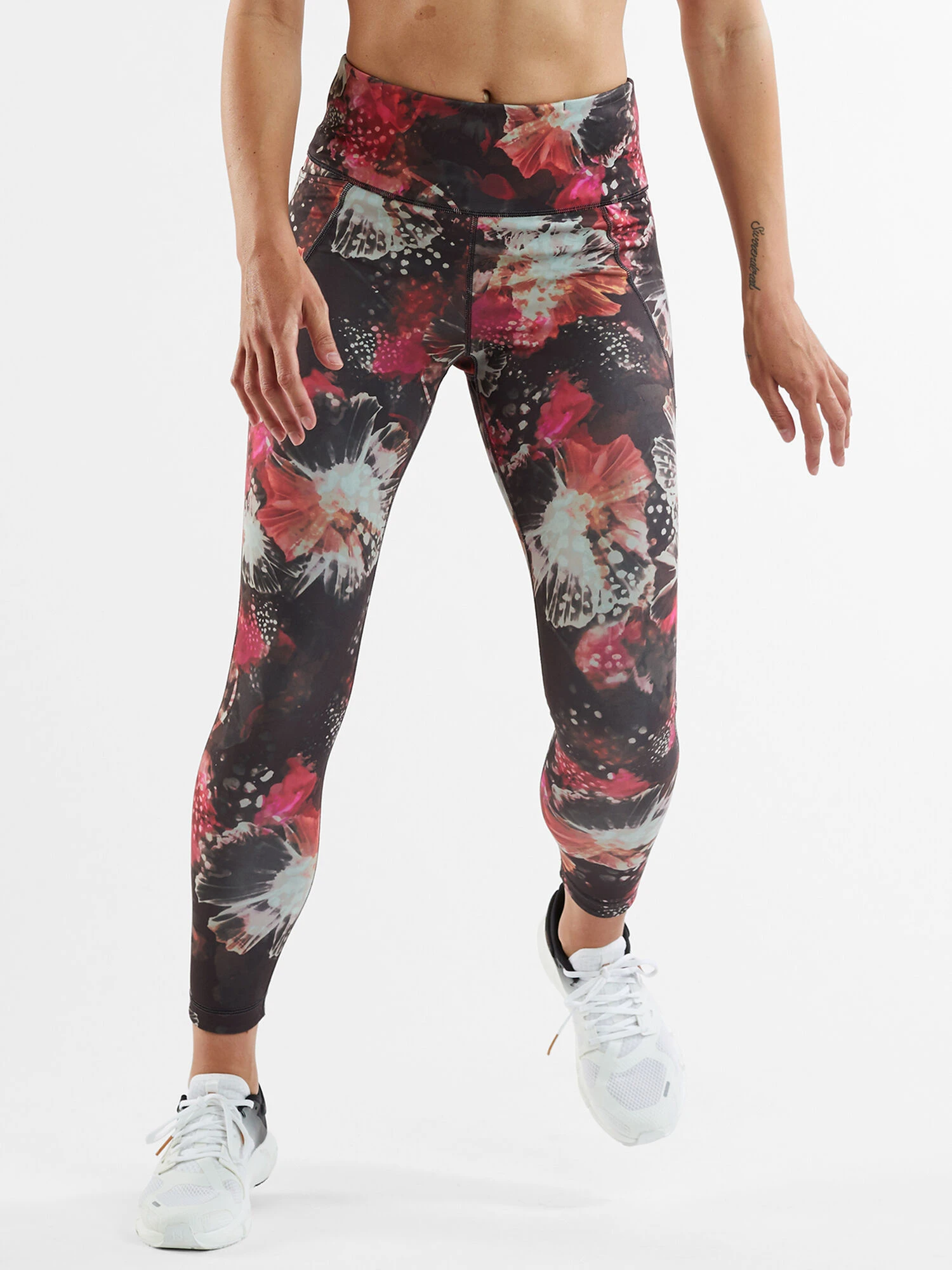 Mad Dash Reversible 7/8 Running Tights - Glacier Meadows - Image 2