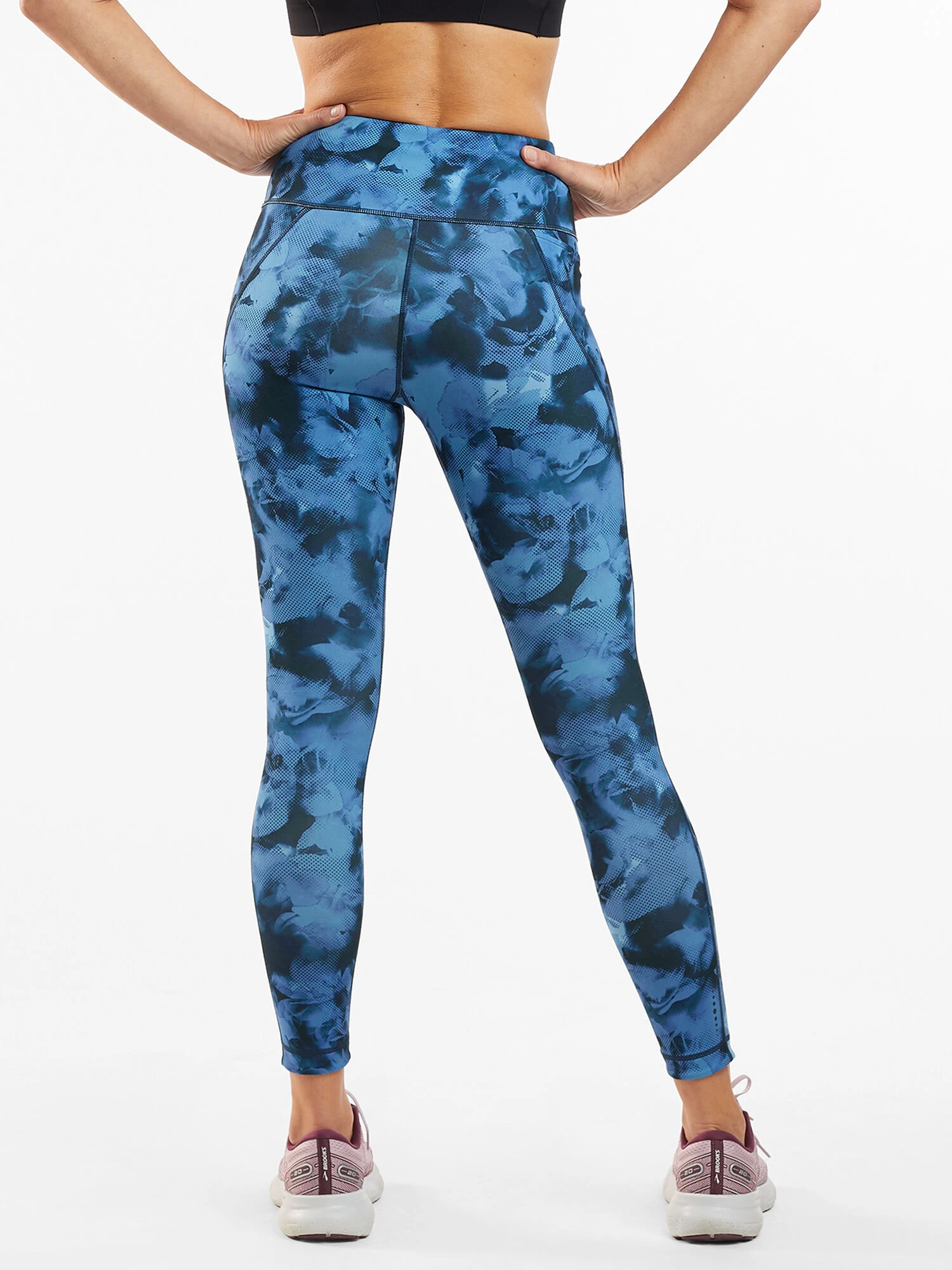 Mad Dash Reversible 7/8 Running Tights - Aurora - Image 3