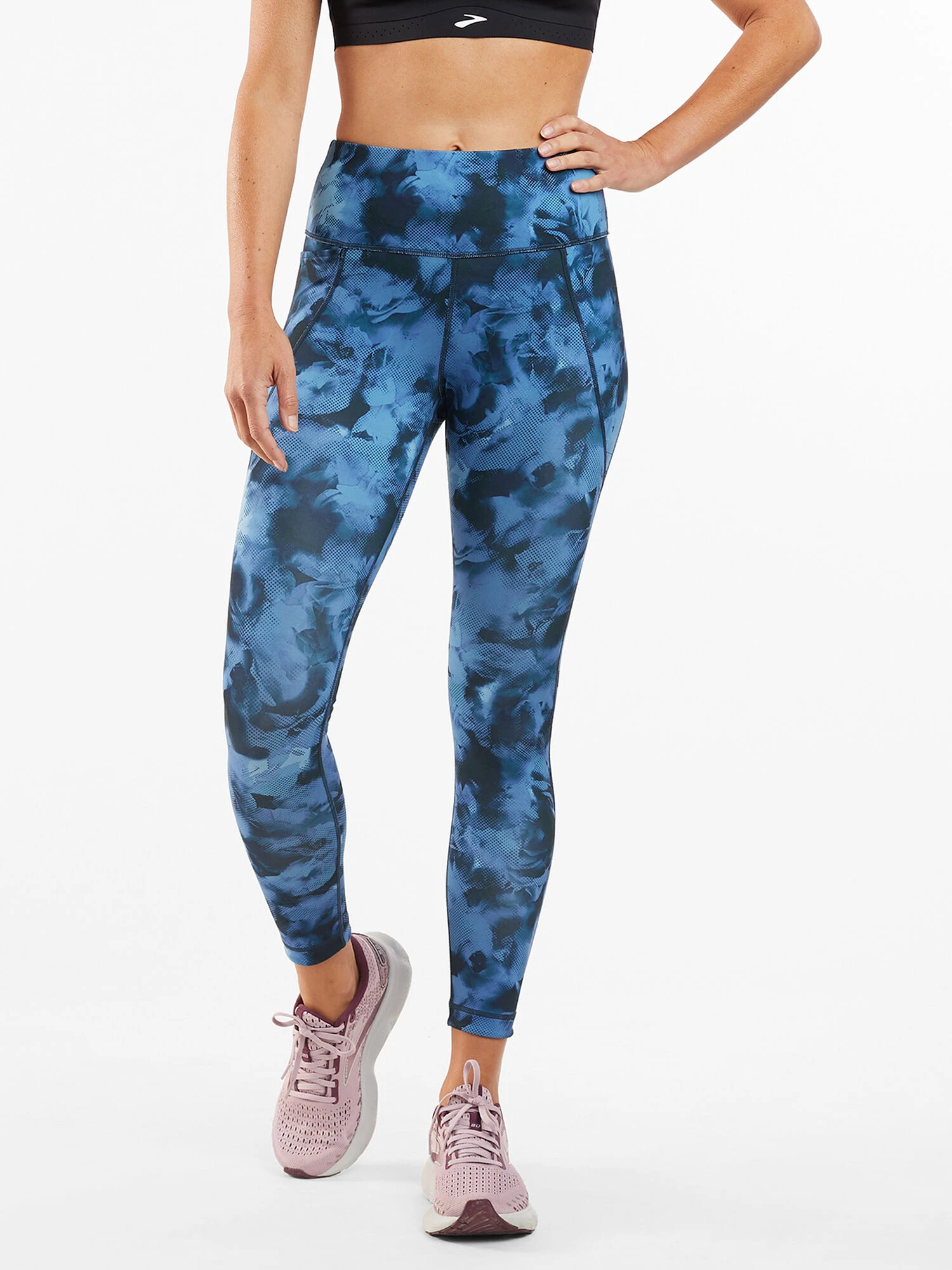 Mad Dash Reversible 7/8 Running Tights - Aurora - Image 5