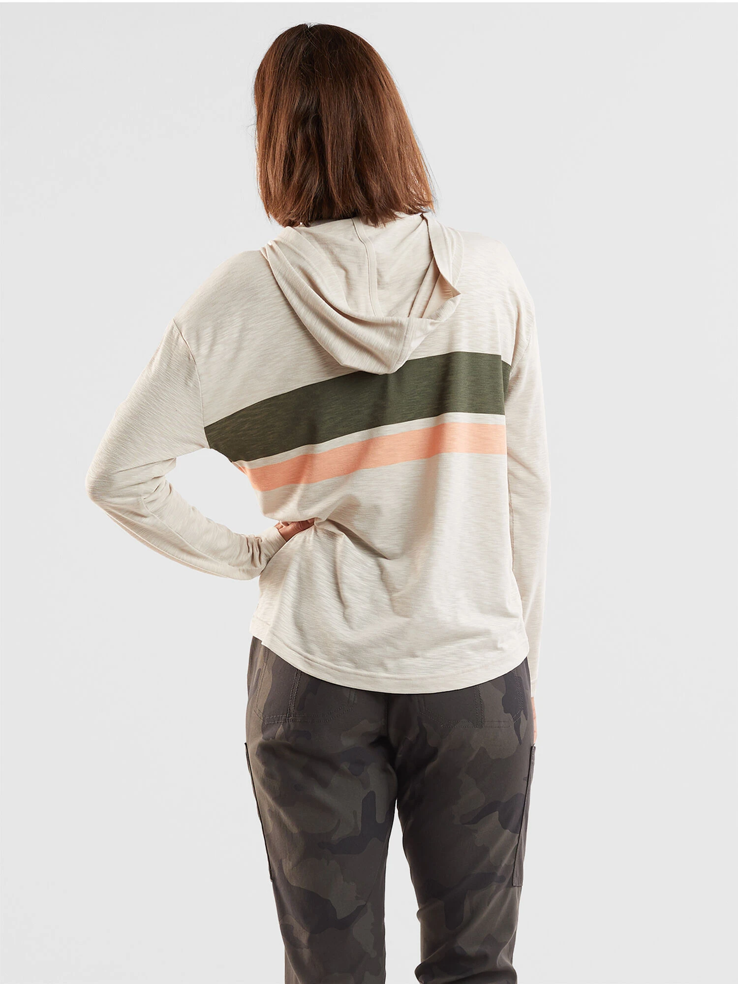Ravine Hiking Long Sleeve Hoodie - Stripe - Image 4