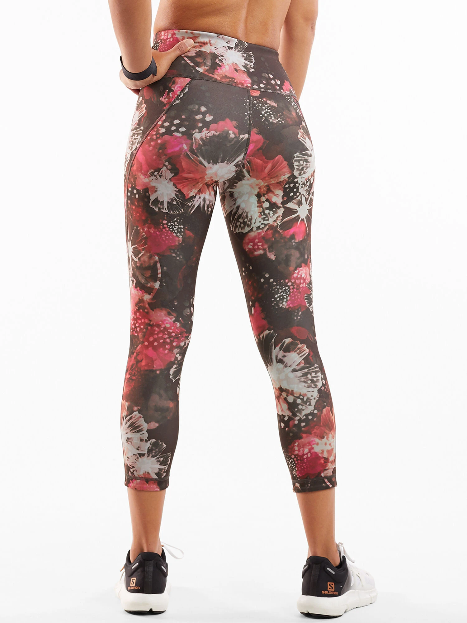 Mad Dash Reversible Crop Tights - Glacier Meadows - Image 2