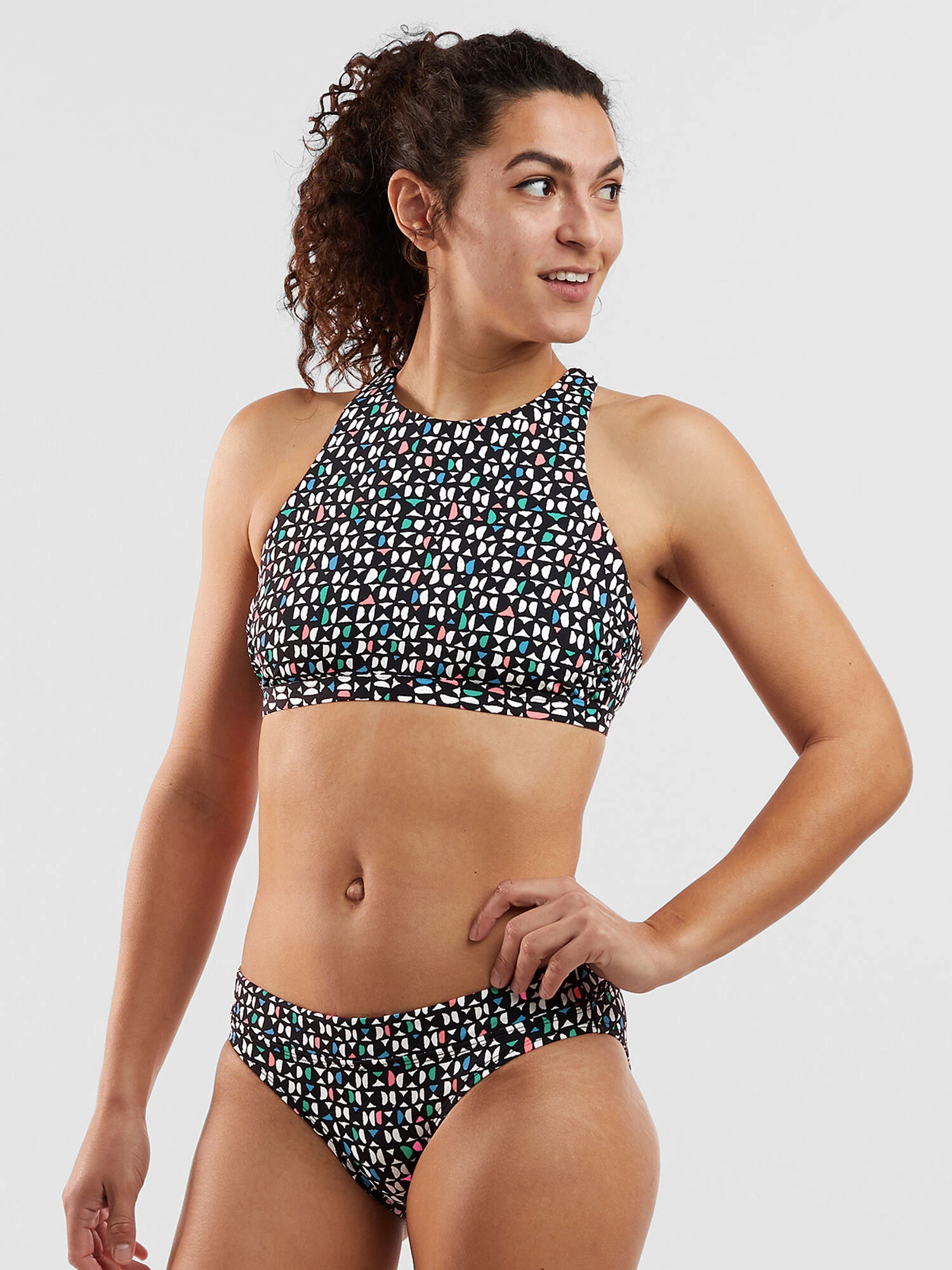 Selkie High Neck Bikini Top - Wild Waves - Image 2