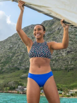 Selkie High Neck Bikini Top - Wild Waves