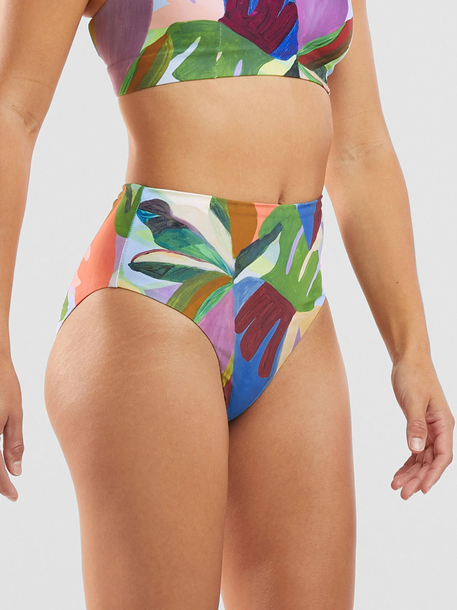 Streamline High Waisted Bikini Bottom - Bora Bora - Image 3