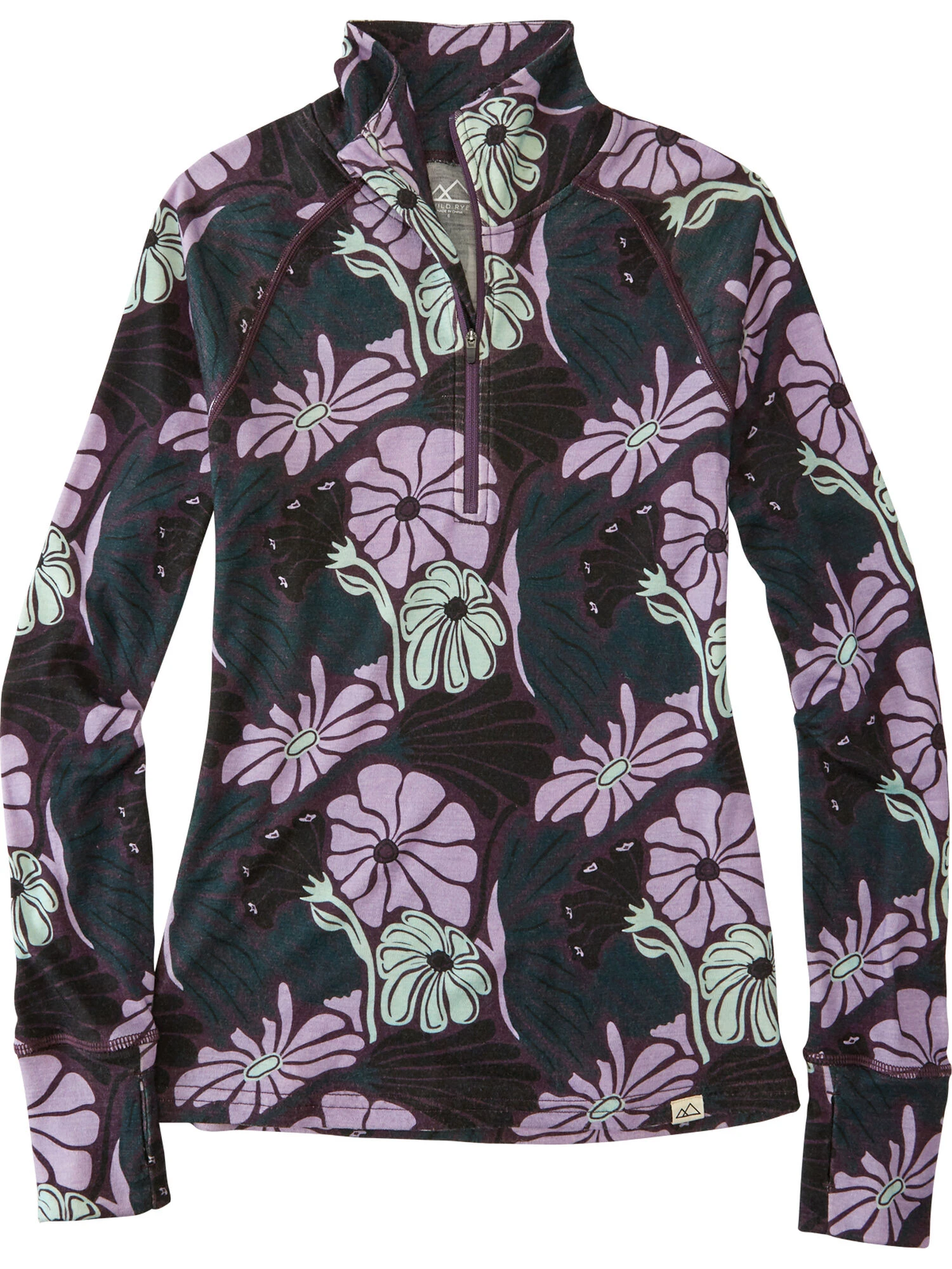 What The Bluff 1/2 Zip Long Sleeve Top - Image 2