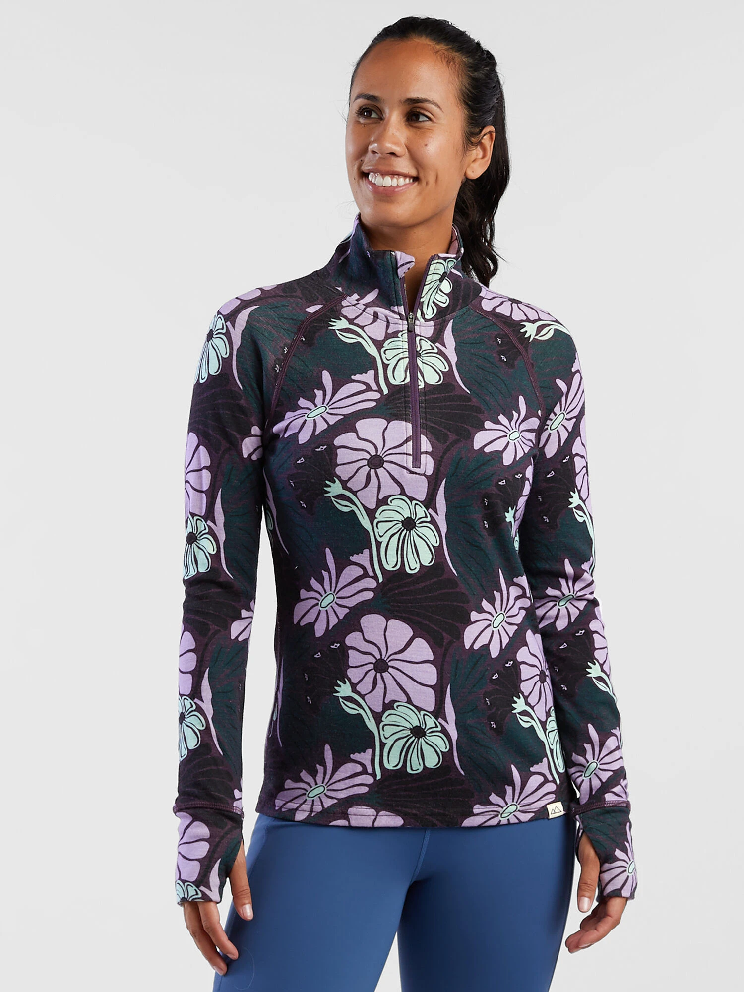 What The Bluff 1/2 Zip Long Sleeve Top - Image 4